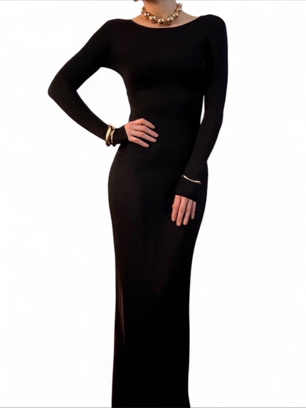 Nili Lotan Black, 100% Silk Caper Knitted Dress